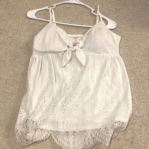 White Lace Tank Top